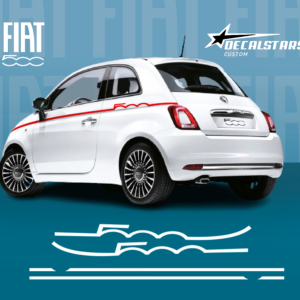 Kit Autocollant Personnalisé pour Fiat 500, Accessoires Extérieur pour Fiat 500