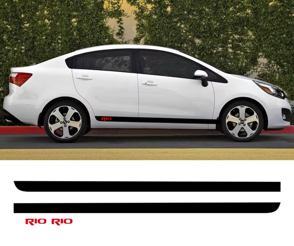 Autocollant Bas de Caisse Pour Voiture Kia Rio Algerie - Kit Originale Kia Rio - Accessoires Auto Algerie - Image 6
