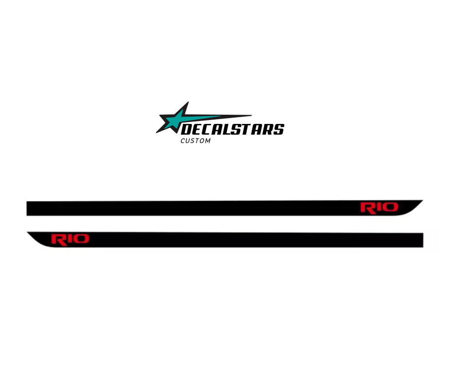Autocollant Bas de Caisse Pour Voiture Kia Rio Algerie - Kit Originale Kia Rio - Accessoires Auto Algerie - Image 2