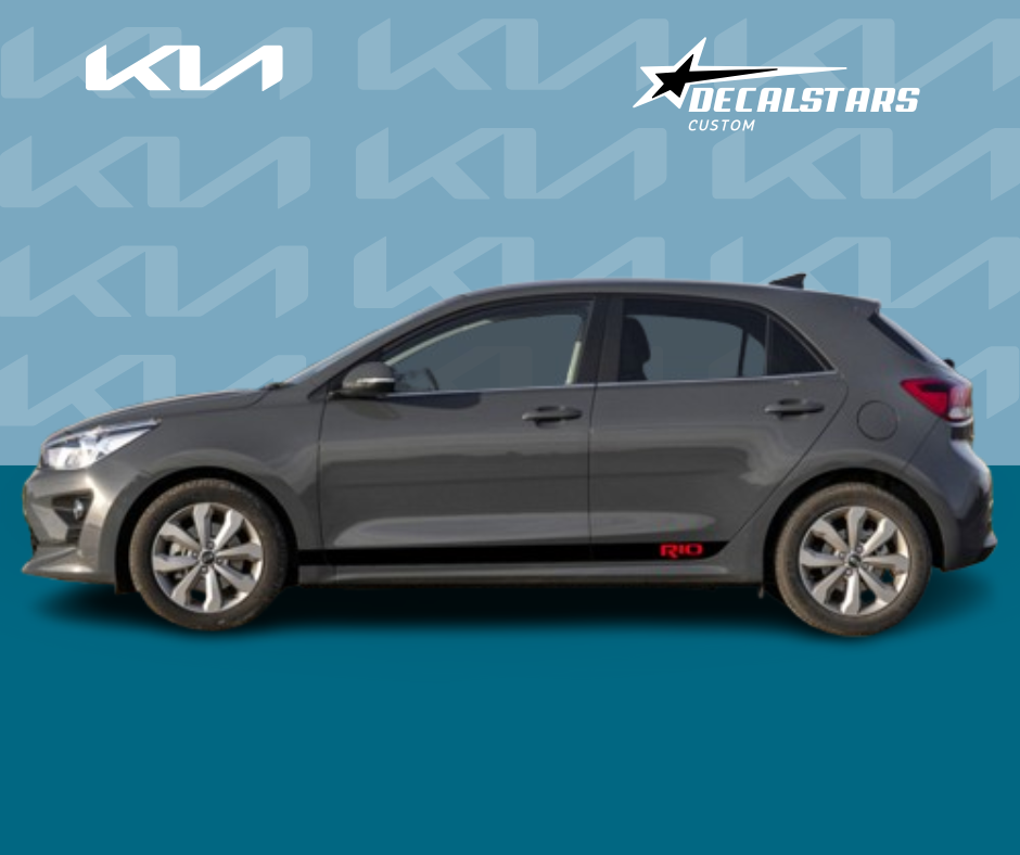 Autocollant Bas de Caisse Pour Voiture Kia Rio Algerie - Kit Originale Kia Rio - Accessoires Auto Algerie