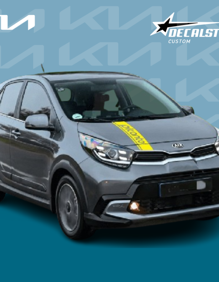 Autocollant Pour Voiture Kia Picanto – Autocollant pour Capot Kia Picanto – Accessoires Auto Algerie