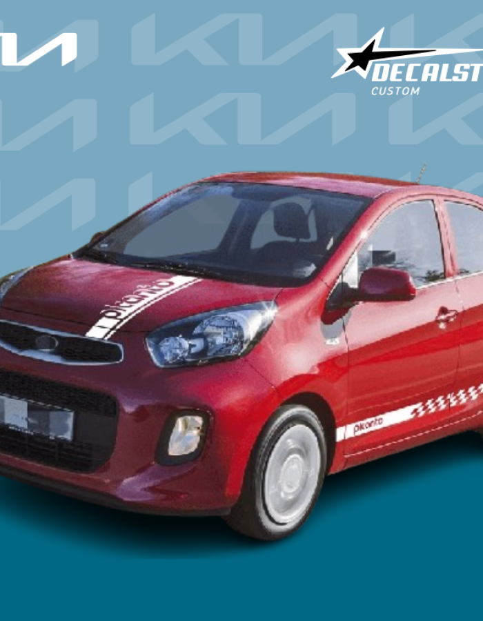 Autocollant pour Voiture Kia Picanto Algerie -Kit 3 Piéces Capot Et Portes – Accessoires Auto Algerie
