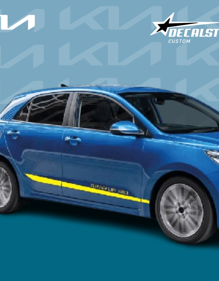 Autocollant Pour Voiture Kia Rio Algerie – Bandes Autocollante latérale Pour Kia Rio – Accessoires Auto Algerie