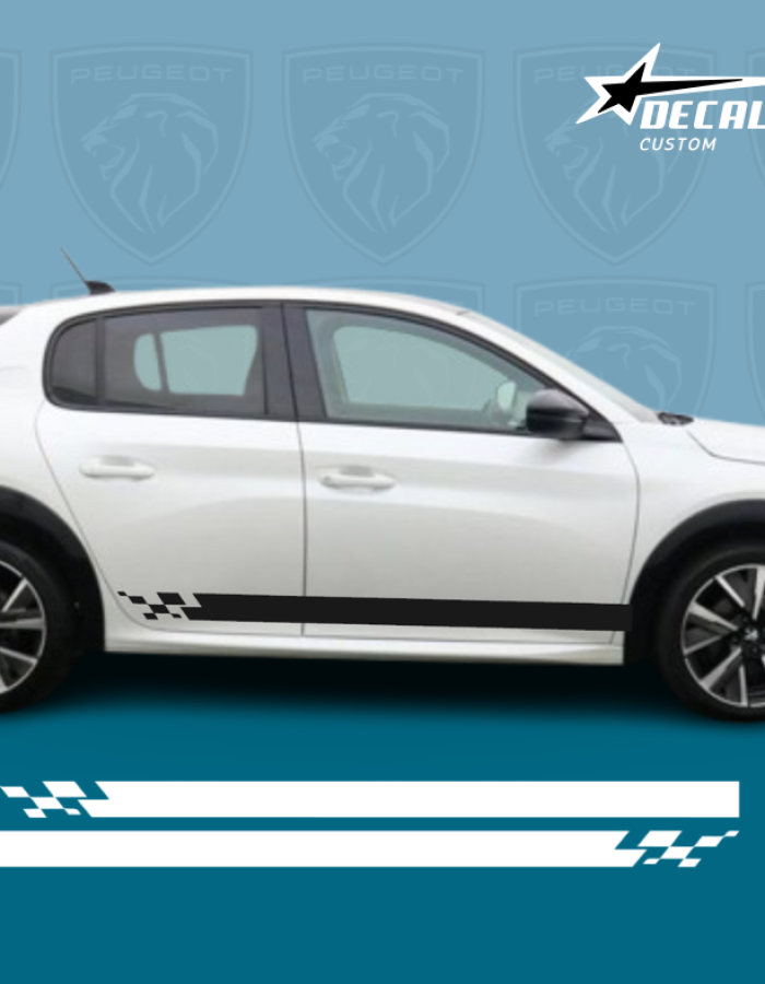 Sticker autocollant pour Peugeot 208 – Accessoire peugeot Algérie
